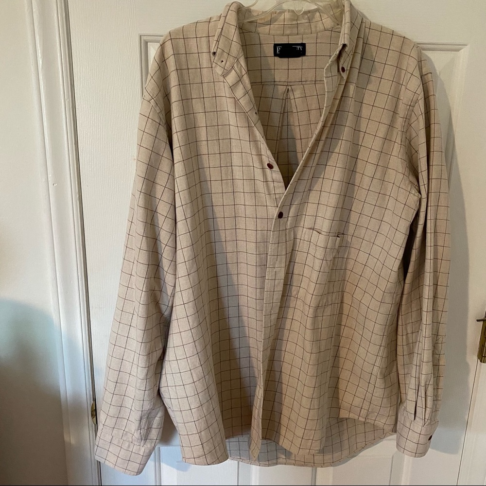 land’s end men’s plaid shirt